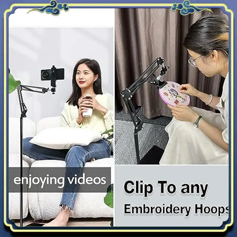 Embroidery Hoop Holder Lap Stand Crossstitch Holder Stand Metal For Embroidery Hoops