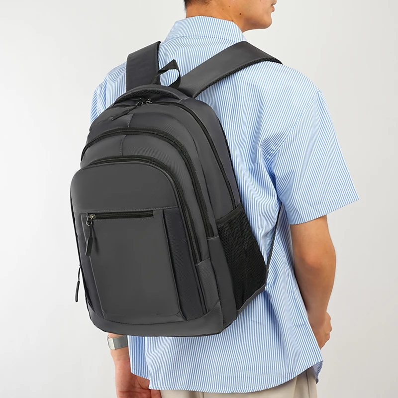 17.3-inch laptop backpack - adjustable shoulder strap, commuter bag, stylish backpack, secure zipper closure