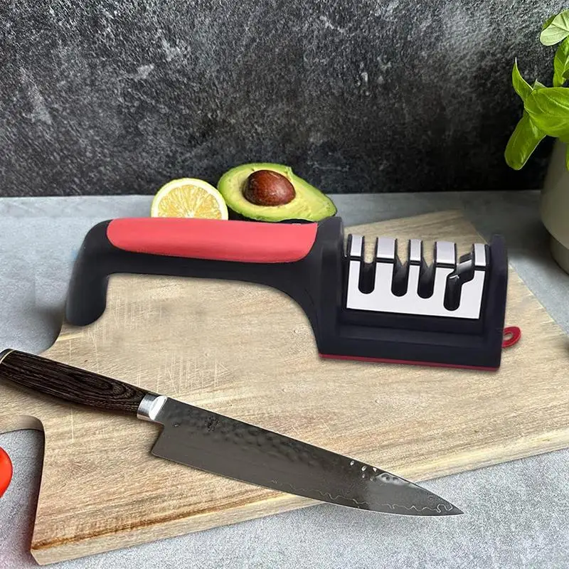 Ergonomic Handheld Knife Sharpener With Protection Handle Manual Pocket  knife Sharpeners Kitchen Knives Sharpening Tool - AliExpress