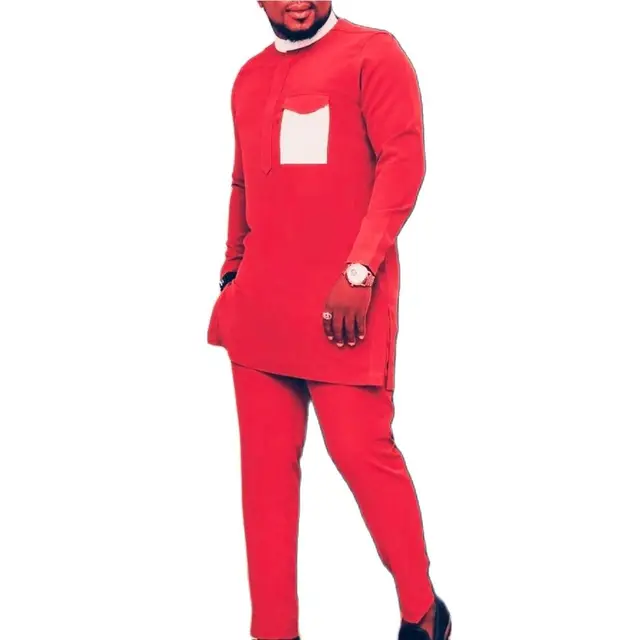 Olamide Long Sleeve Dashiki Outfit - Image 3