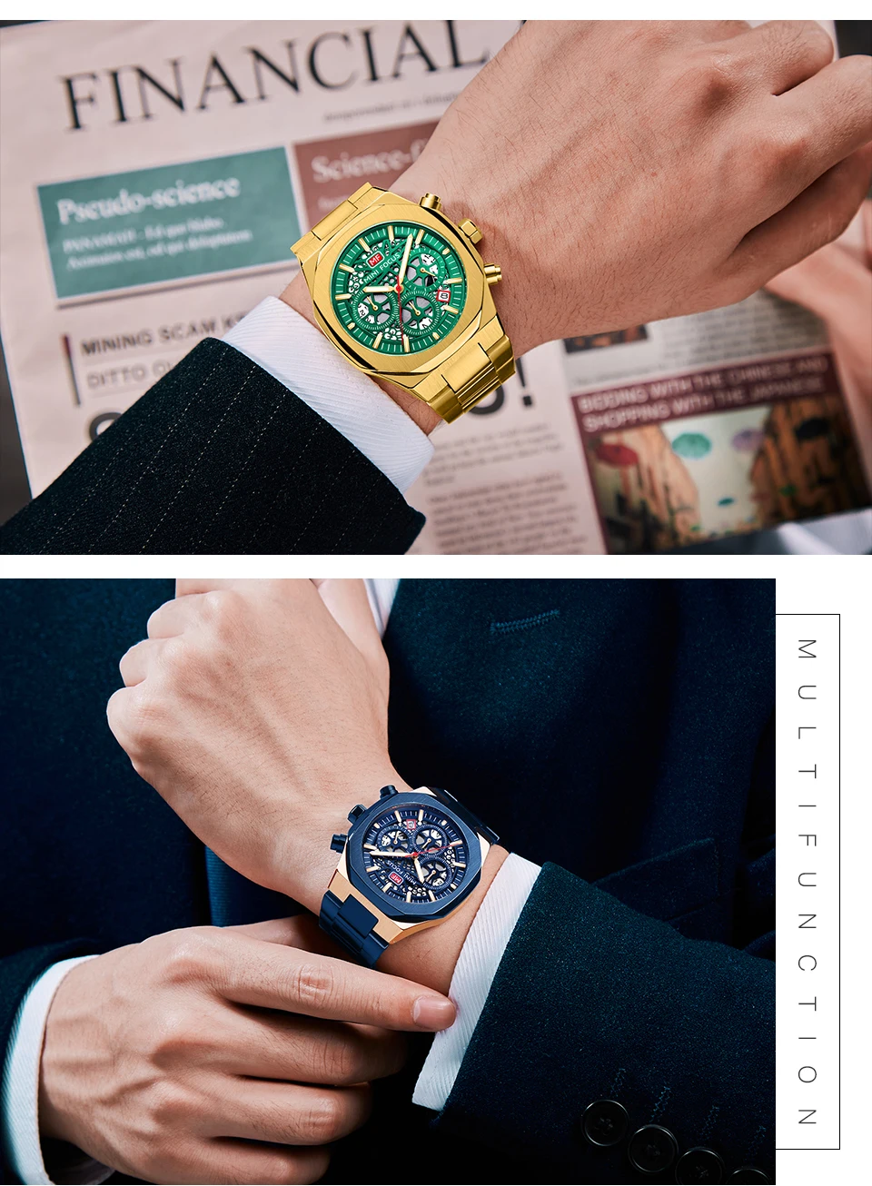 MINI FOCUS Quarzuhr für Herren, wasserdicht_voghion.com