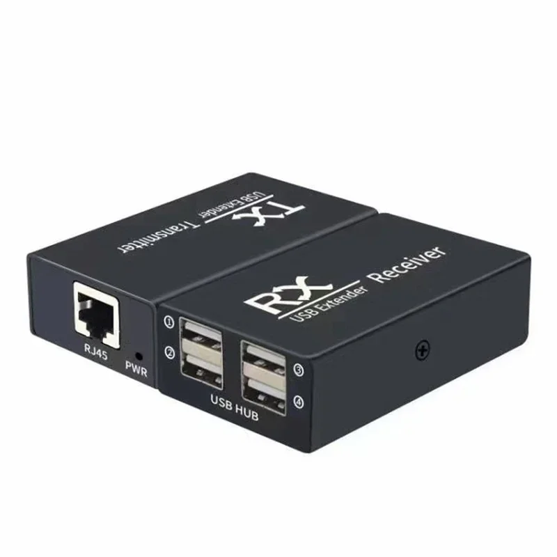 4 Ports USB 2.0 Extender Over Rj45 CAT6 Cable 120M 4 USB Hub Adapter for Laptop