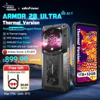 【World Premiere】Ulefone Armor 28 Ultra 5G AI Thermal Imaging Rugged Phone 1TB ROM 32GB RAM Android Smartphone AMOLED 6.67"Mobile 1