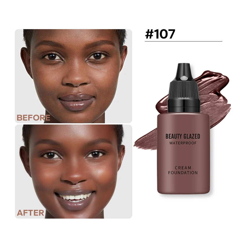 Flawless All Day: 9-Shade Waterproof Full-Coverage Concealer Foundation