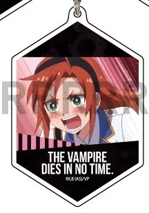 Anime Keychain The Vampire Dies in No Time Kyuuketsuki Sugu Shinu Draluk  Ronald Acrylic Keyring strap Figure hanging 6cm