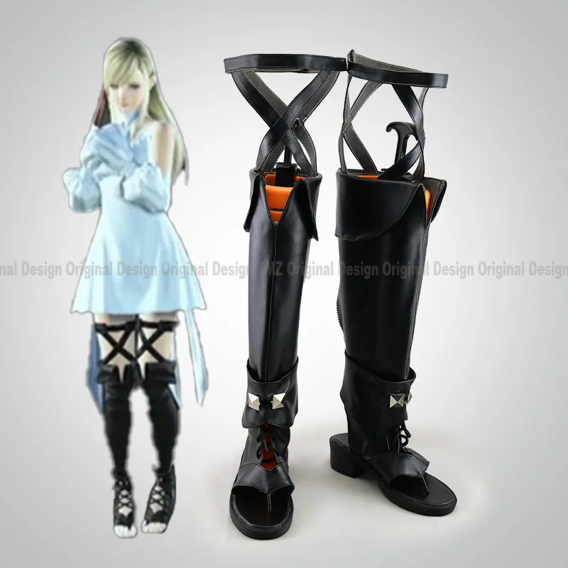 

Final Fantasy XIV FF 14 Minfilia Characters Anime Shoe Costume Prop Cosplay Shoes Boots