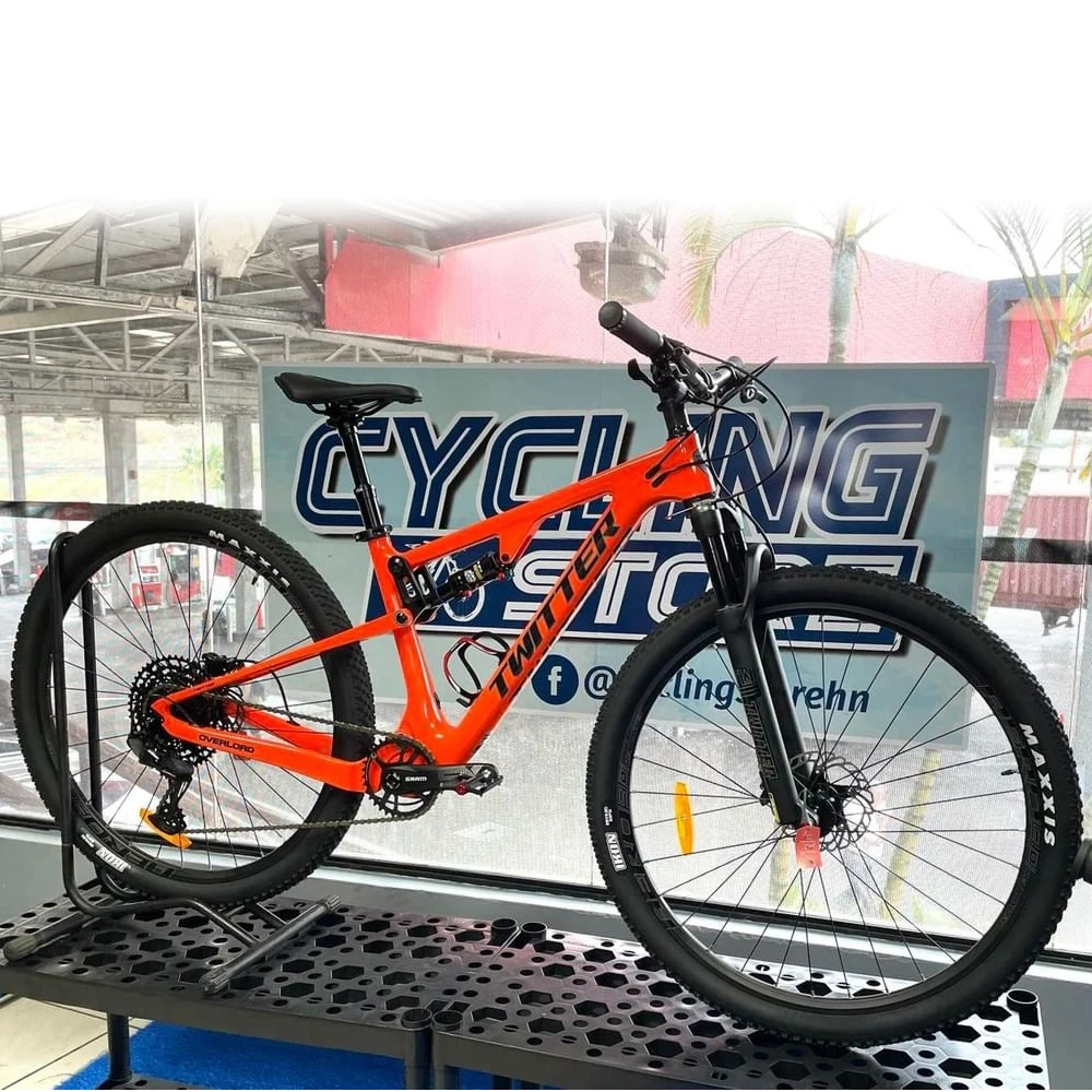 Twitter Overlord 27.5 29Er Full Suspension Mountain Bike In Carbonio Sx 12S Sospensione Mtb Bici Bicicletta Con Forcella Rock Shox Per Uomo