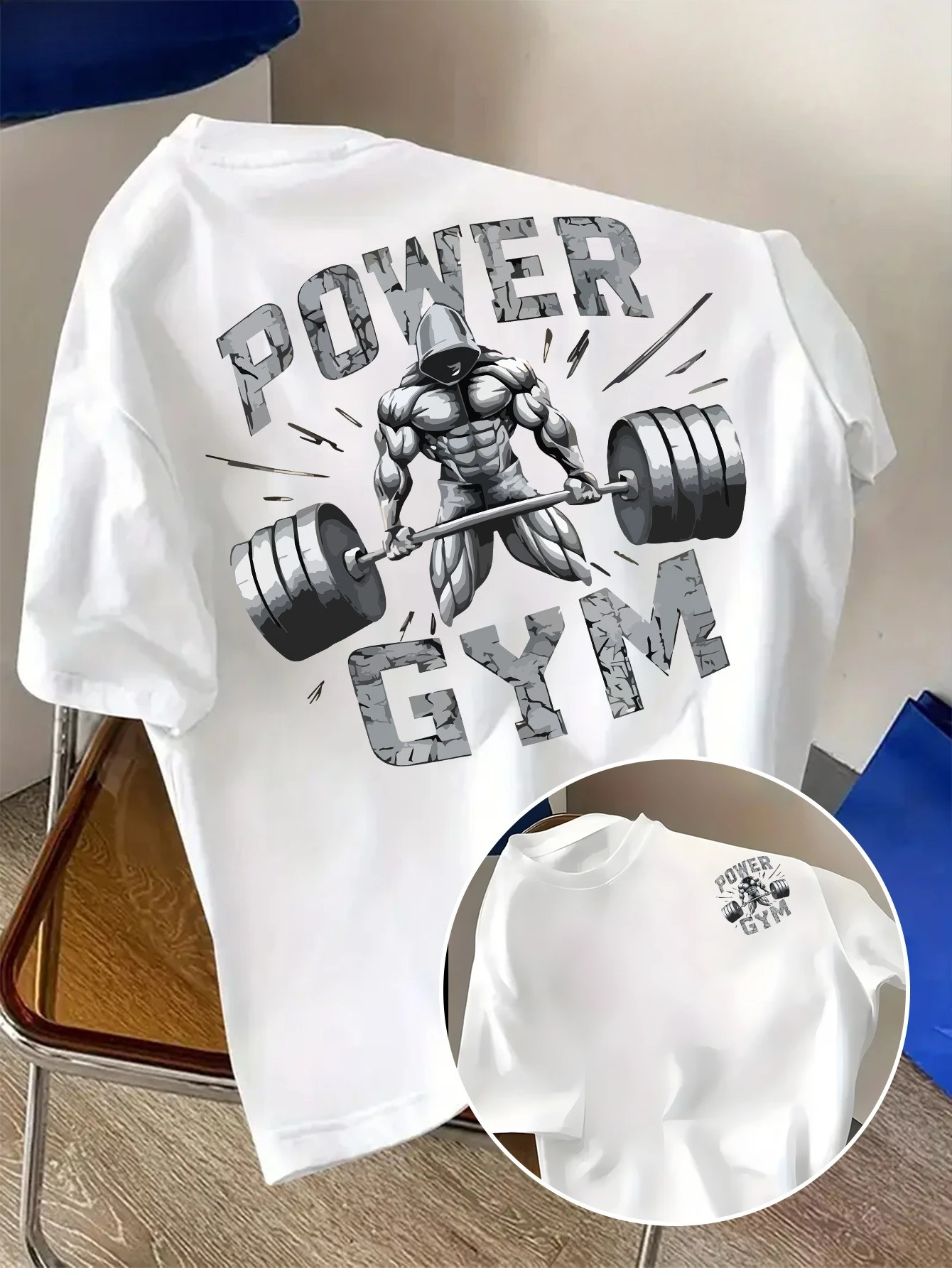 Vintage Gym Aesthetic Oversized Cotton T-Shirt