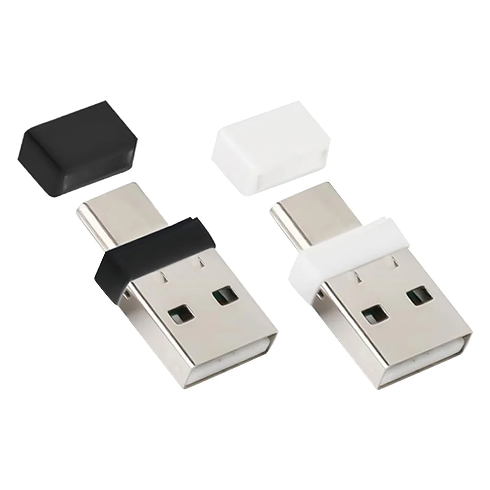 USB Type C 2 In 1 마우스 Jiggler 드라이버가 필요 없는 자동 마우스 Wiggler 플러그 앤 플레이 노트북용 미니 마우스 셰이커 컴퓨터 깨우기