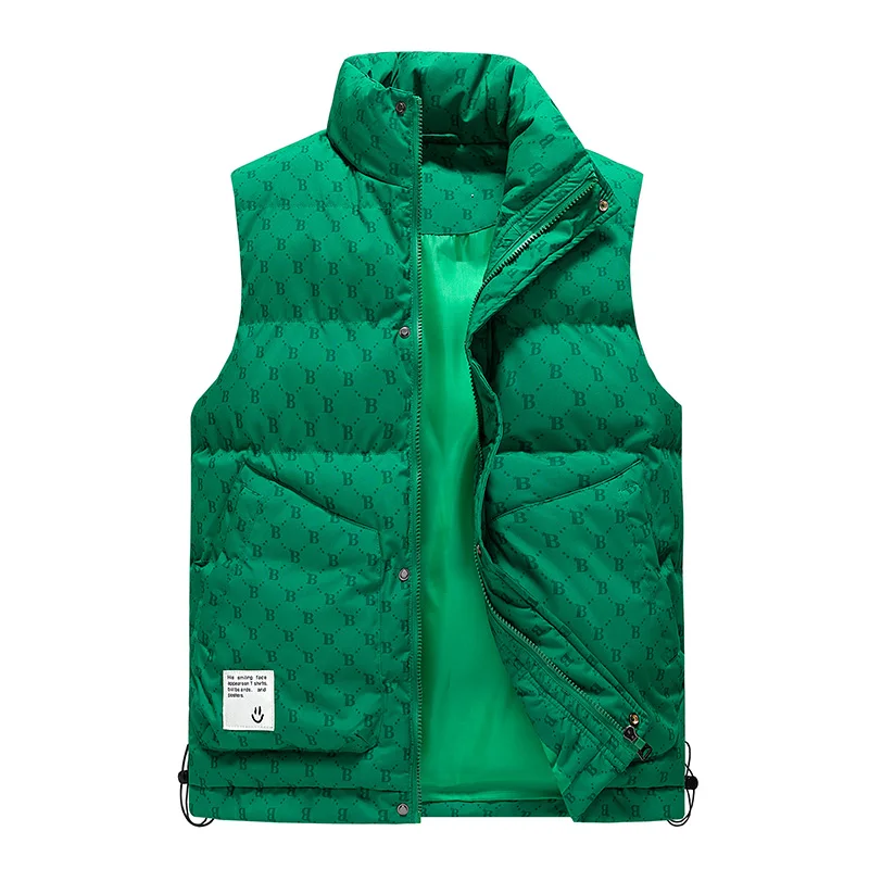 Men down vests spread spring autumn winter American cotton plus cashmere light coat