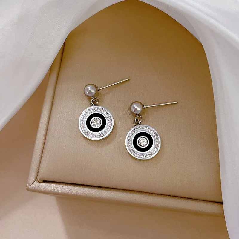Classic Personalized Ring, Simple Style Earrings, Golden Men's and Women's Earrings, Personalized Temperament Banquet Earrings