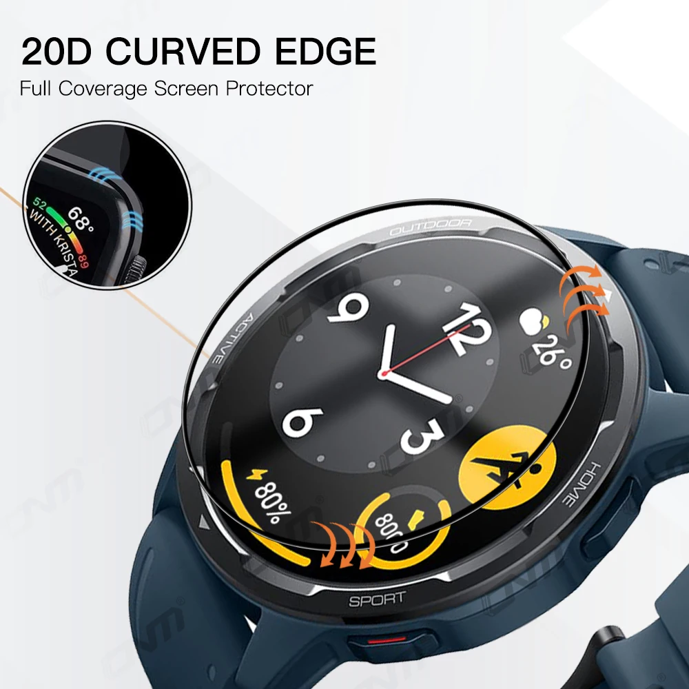 Screen Protectors Watch Screen Protector Watch Screen Protector Case 20D Screen Protector for Xiaomi Mi Watch S1 Active / S2