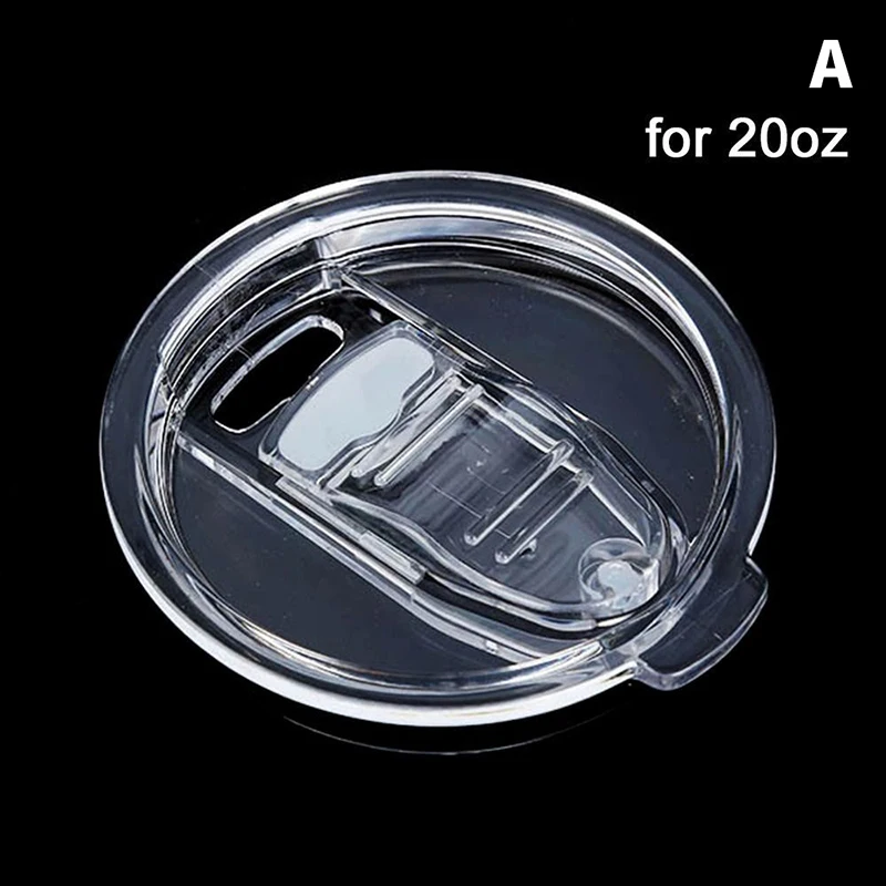 Universal Splash and Spill-Proof Plastic Cup Lid - Secure Fit