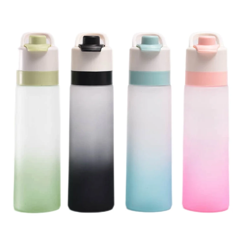 

700Ml Plastic Scrub Spray Bottle Large-Capacity Sports Water Bottle Drop-Resistant Food-Grade Pc Material Water Cup Hot Sale