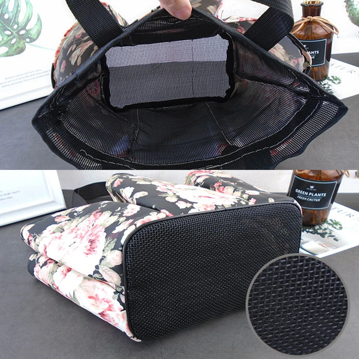Mesh Shower Caddy Tote Bag Portable Shower Caddy Basket 6 Storage Pockets Quick Dry Mesh Hanging Organizer shower caddy basket