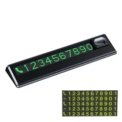 Elegant Temporary Parking Number Plate with Number Set, Economical and Practical (Black)
