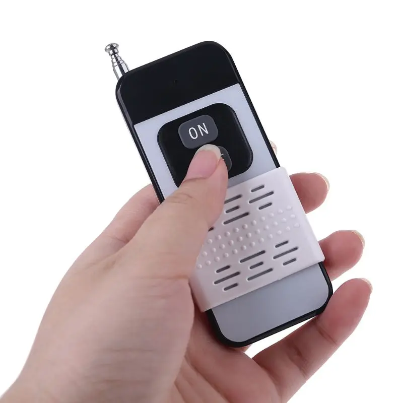 릴레이 무선 리모컨 스위치 리시버, LED 조명, 2000M 송신기, 315MHZ, 433MHZ + 220V, 380V, 30A