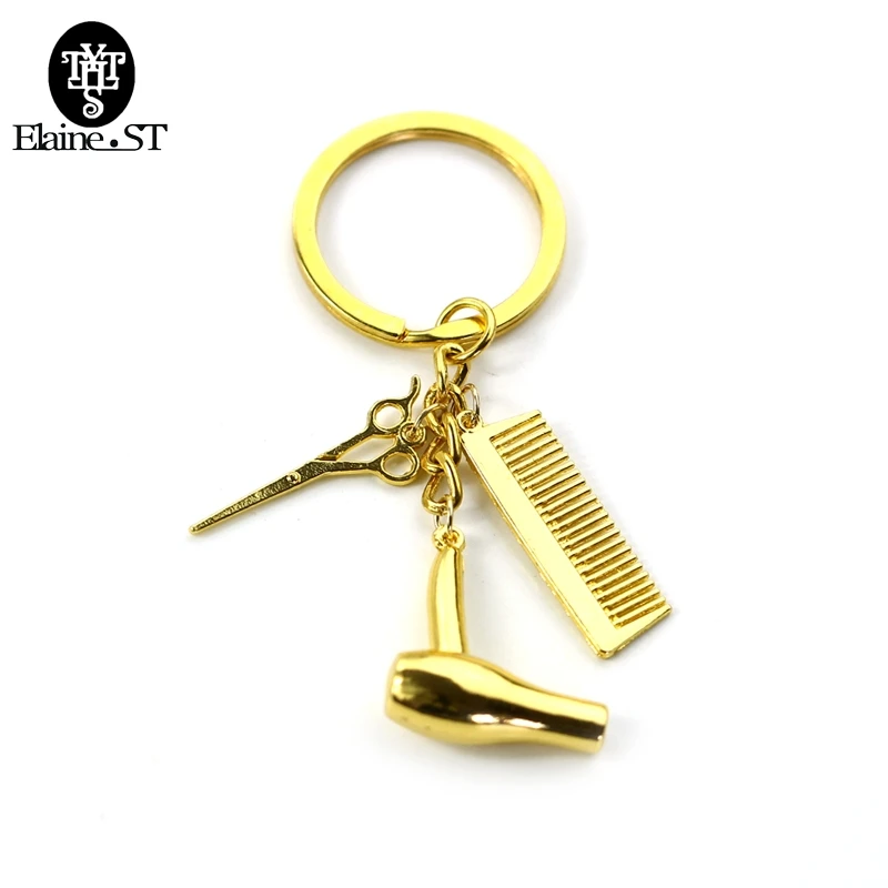 Wholesale Hair Pendants Keychain Barber Shop Hair
