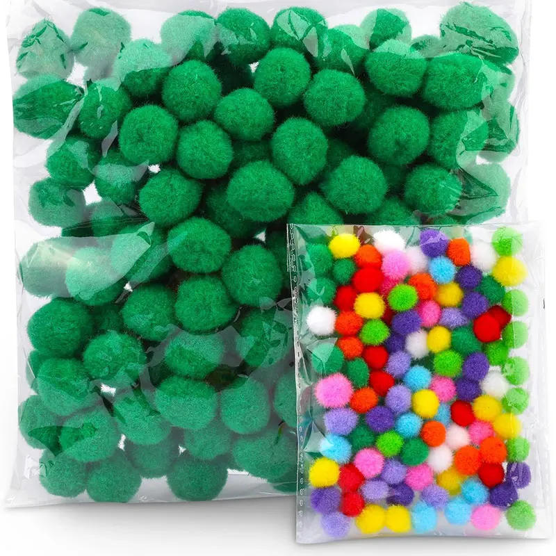 30-300Pcs Soft Pom Poms Fluffy Balls Pompon Mixed 40Colors Fur Ball for Kids DIY Craft Wedding Decor 8/10/15/20/25/30mm