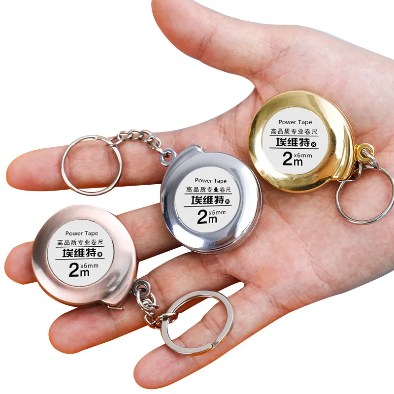 

Mini Keychain Tape Measure 2m Steel Tape Measure Delicate Small Steel Ruler Multipurpose Steel Tape Measure Gift Ruler