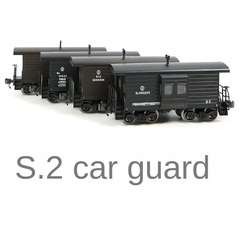 2 Sections Set 1/160 N Scale S12 Caboose Railway Wagon Carriage Series Train Model Toys