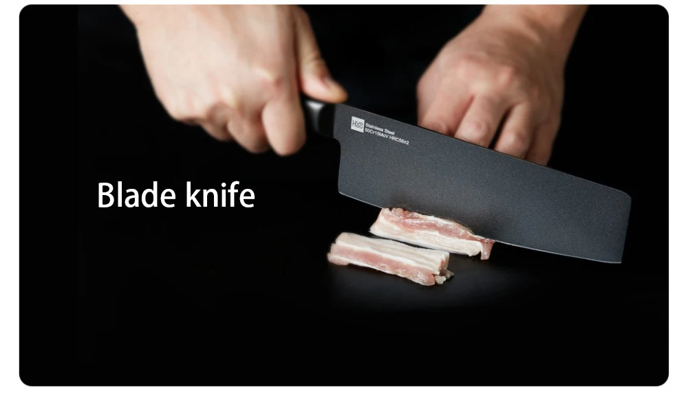 Gadgetoo Huohou Non Stick Stainless Steel Kitchen Knife 5 In 1 Combo Hu0076