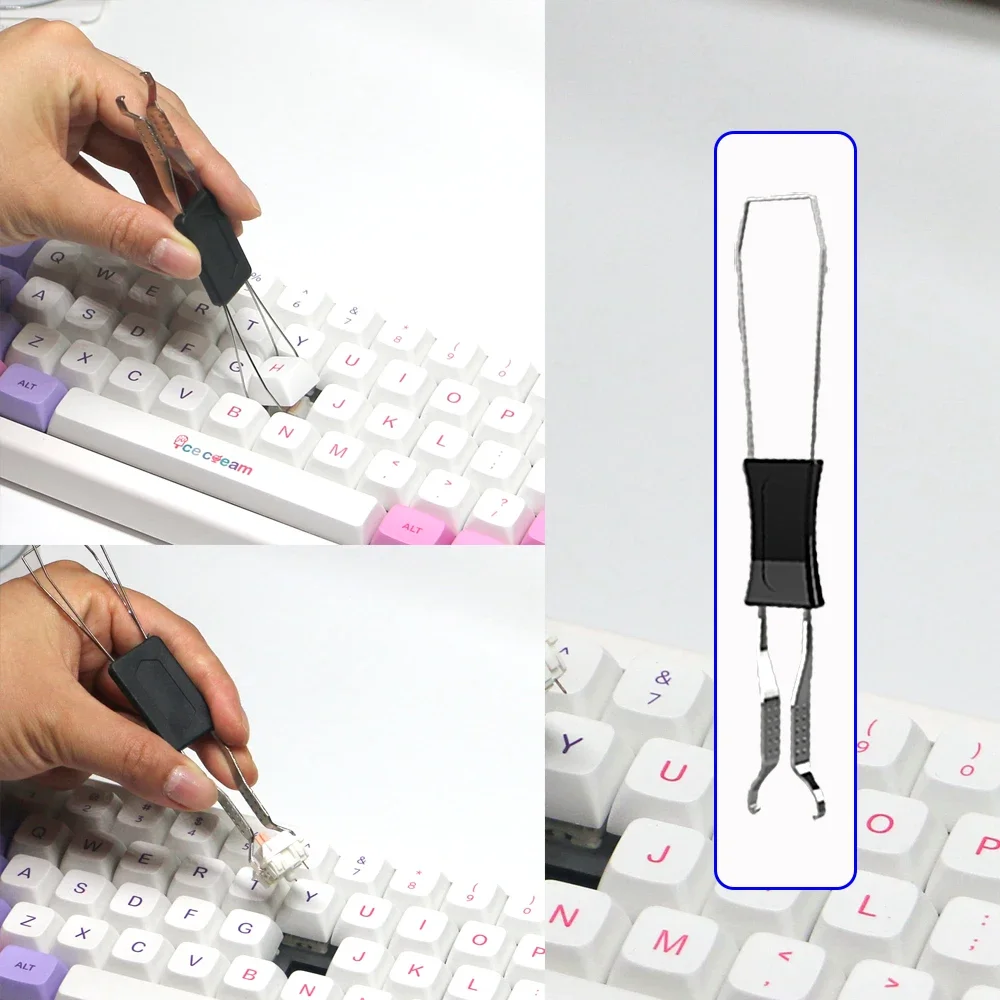 GMK87 GMK67 Kulcskarika Vasúti váltó opener keycaps puller Vasúti váltó Kenés Göngyöleg számára Gépi gamer hotsale Kicserélés DIY Kulcskarika