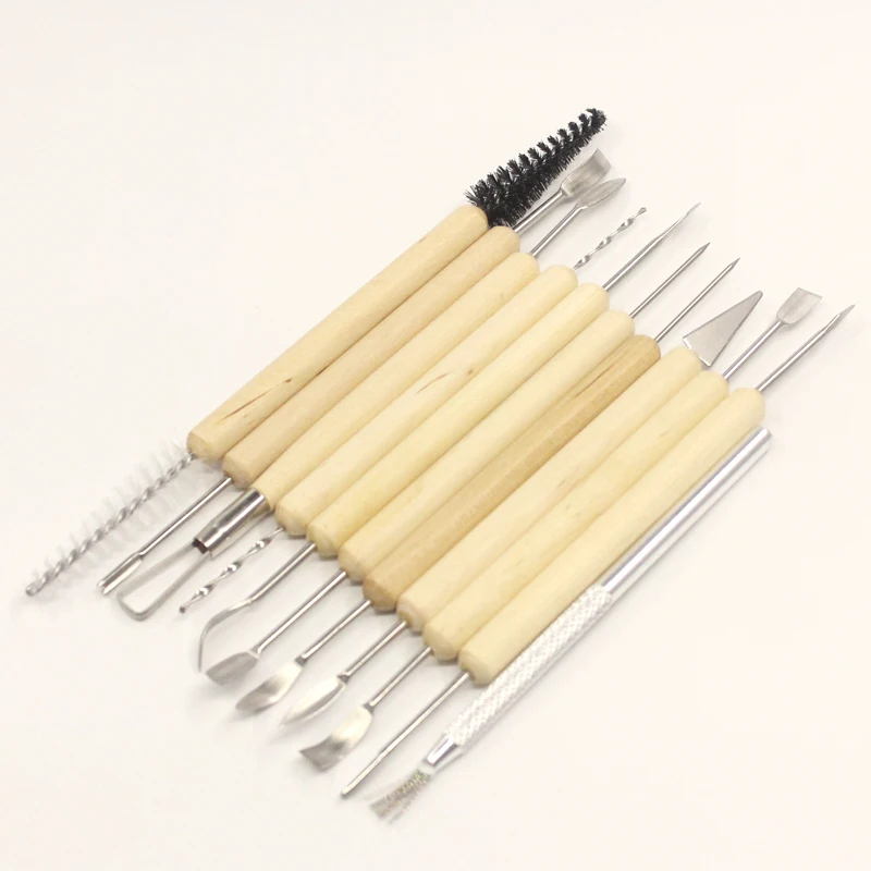 Clay Diy Pottery Tool Carving Sculpture Knife Polymer 11Pcs
