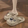 Cartoon Charms Cross Clogs Eva Soft Summer House Slippers Women's Sandals Slipper Man Shoes Kids Indoor Slipper 3
