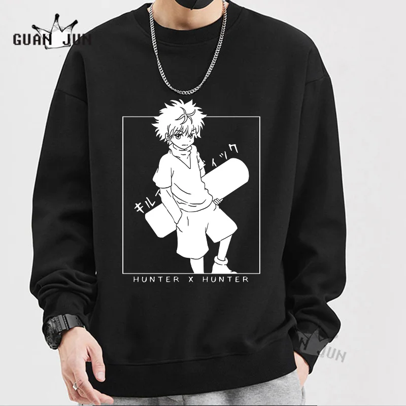

Толстовка Hunter X Hunter с капюшоном, Аниме толстовки, свободные мужские свитшоты, пуловер с длинным рукавом, женская одежда с длинным рукавом, мужская одежда