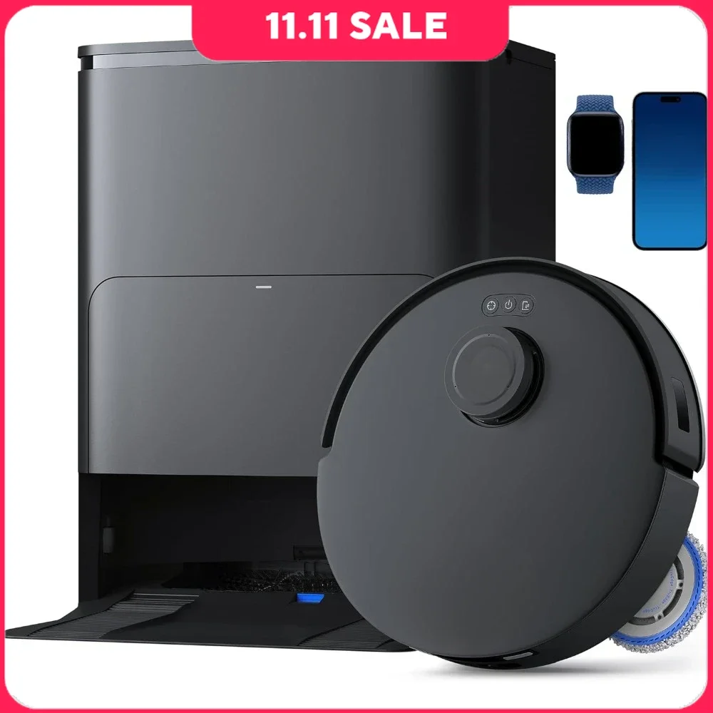 Commercial Washing Robots, Robot Vacuum And Mop, 11000Pa Adaptive Edge Mopping, Mop Wash & Auto-Mop Lifting, Washing Robots