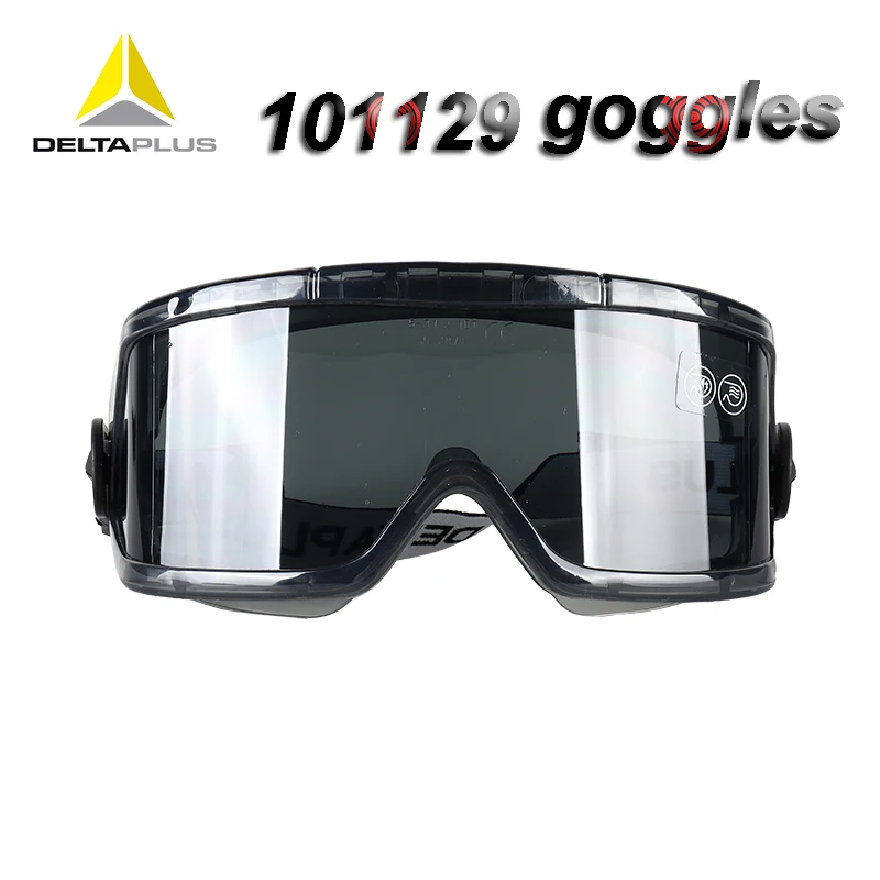 

Deltaplus Five layers of coating Protective glasses grey transparency anti-fog High quality goggles cycling grinding Eye mask