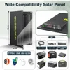 Camping Solar Generator 120W Peak Portable Power Station 88Wh Generator with Solar Panel and LED Flashlight 4