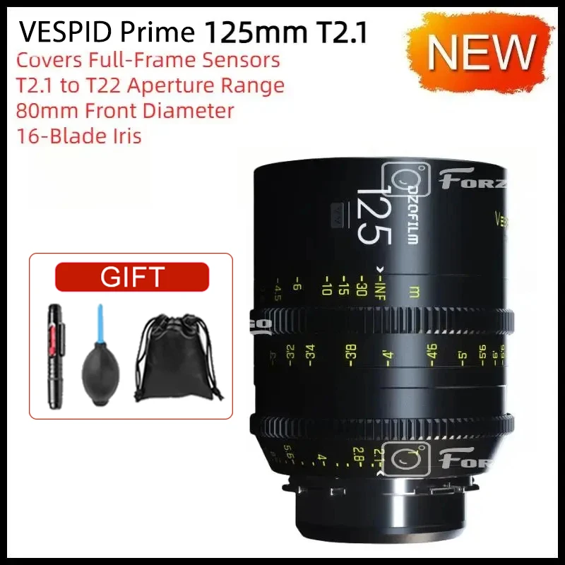 DZOFilm VESPID prime 16mm T2.8 21/25/35/40/50/75/100/125mm T2.1
