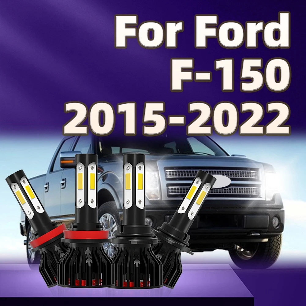 

4 шт., 130 Вт фонари, яркие автомобильные лампы 9005 H11, лампа для Ford светодиодный 2015 2016 2017 2018 2019 2020 2021