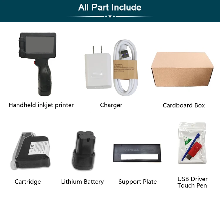 For HP P17 Handheld Inkjet Printer 12.7mm Smart Labeler for QR Bar Batch Code &