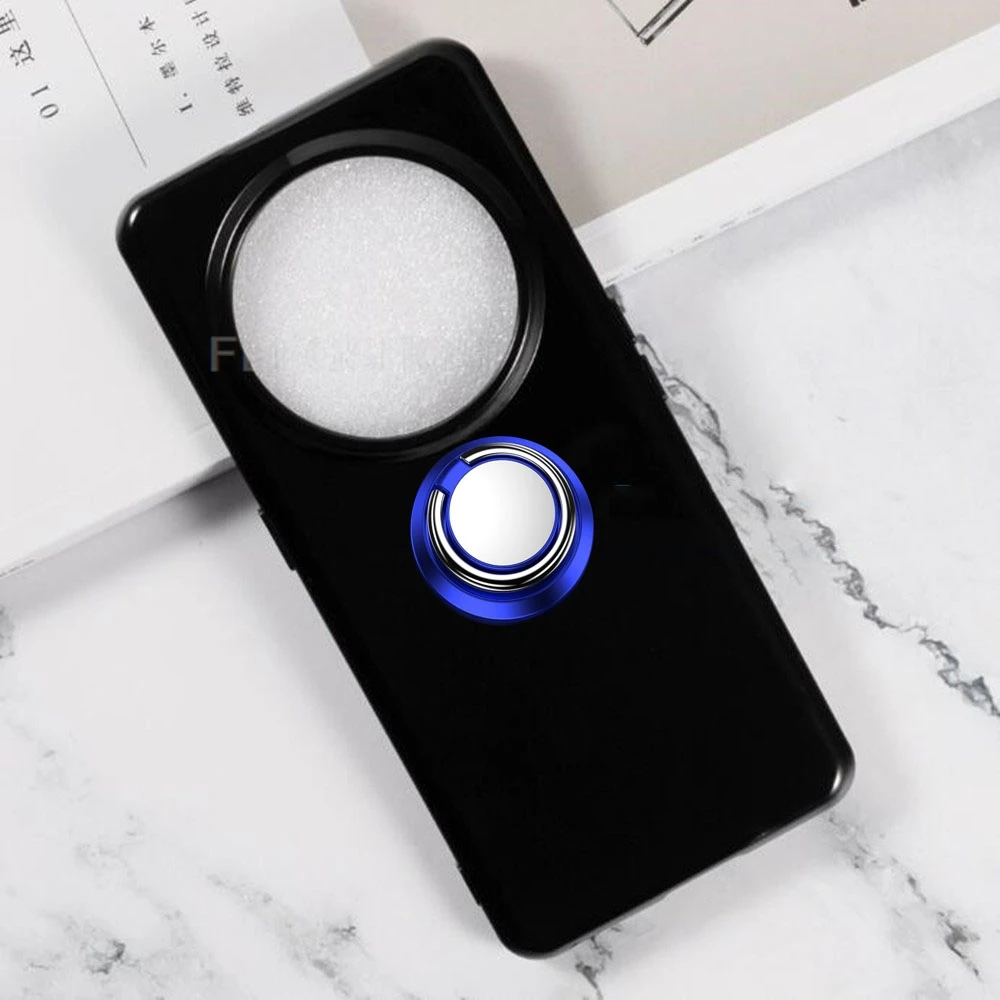 Durable Back Ring Holder TPU Silicone Phone Case - Sleek Design