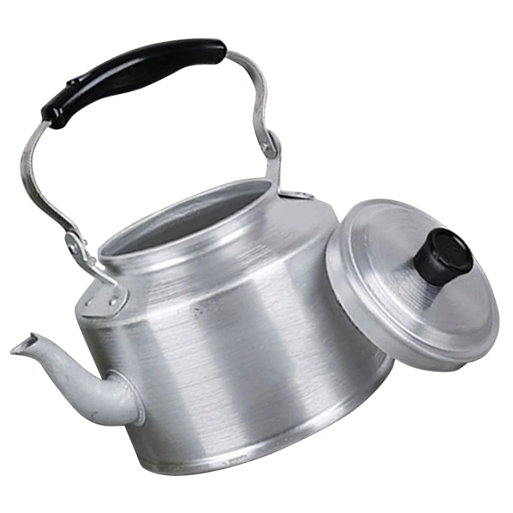 

Water Kettle Aluminum Stovetop Tea Pot with Handle Kitchen Tea Pot for Loose Tea Water Kettle 4L
