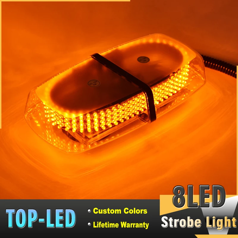 Amber 240 LED Roof Top Strobe Lights Emergency Hazard Warning Safety Flashing Mini Bar Light for Truck |