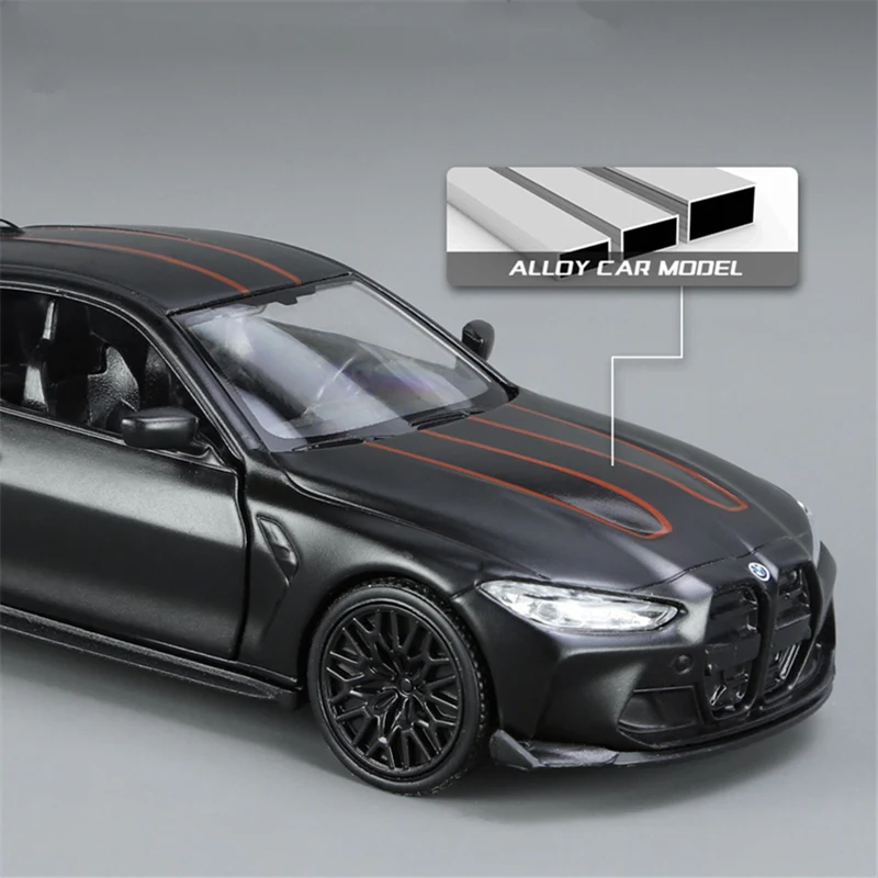 1:36 BMW M4 CSL M3 Alloy Sports Car Model Diecast Metal Racing Super Car Vehicles Model Simulation Collection Childrens Toy Gift 2