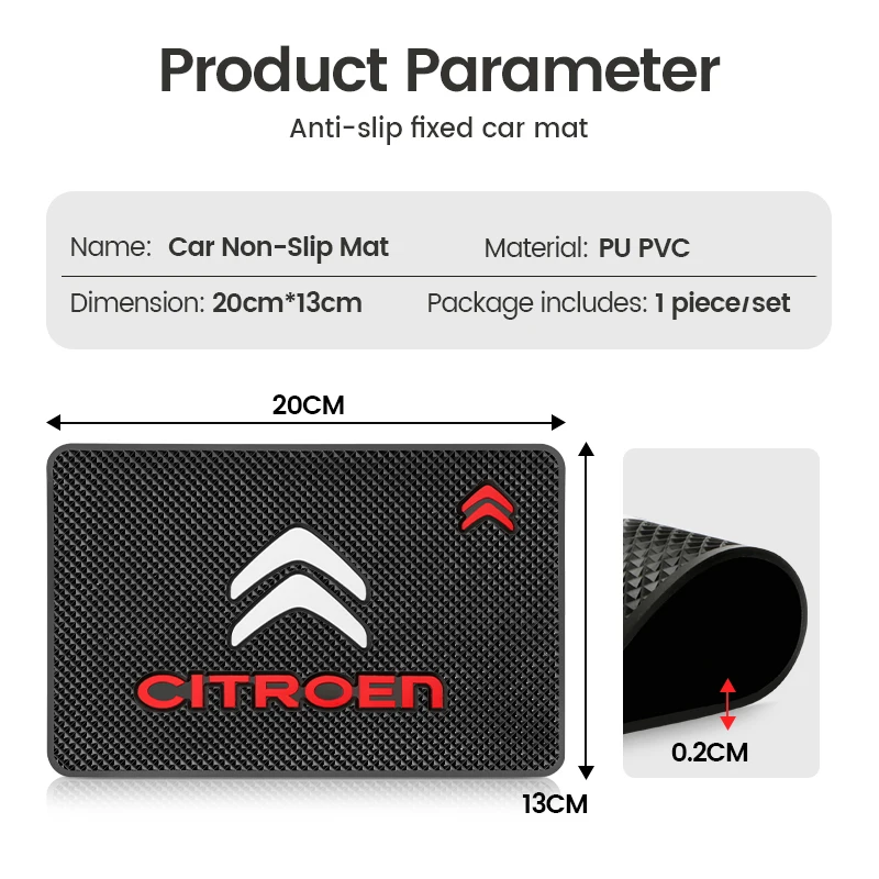 Premium Car Dashboard Anti-Slip Silicone Phone Pad - Auto Accessory
