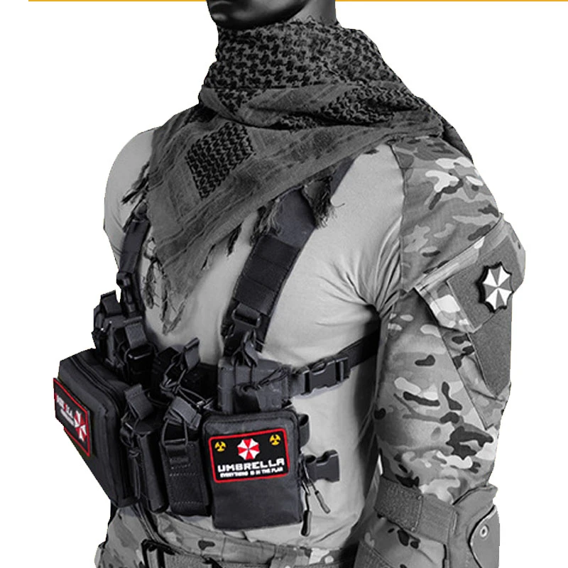 Tactical Vest Chest Rig Bag Spiritus Airsoft Hunting Vest Molle Holster