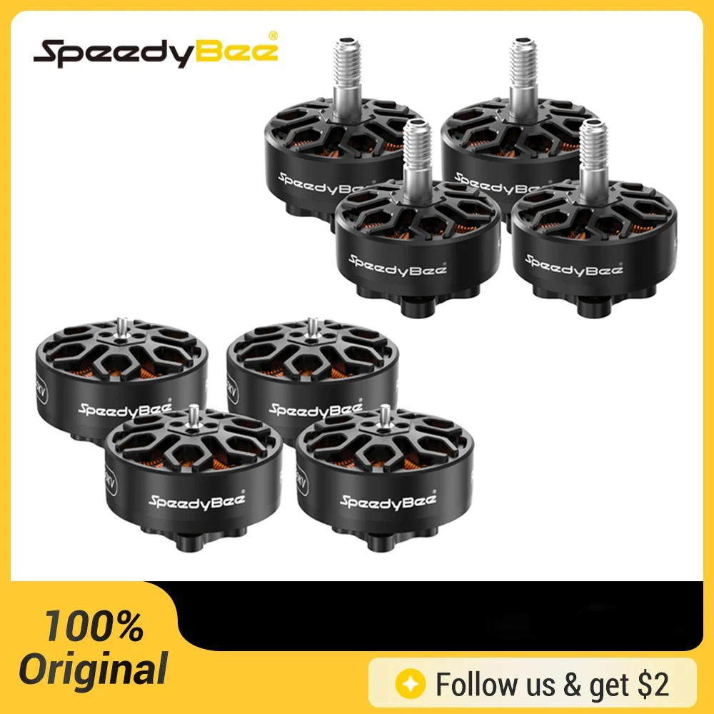 Lot de 4 Moteurs SpeedyBee 2306.5-1800KV pour Drone FPV