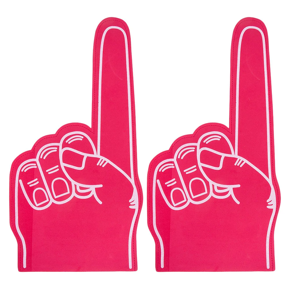 2pcs Foams Finger For Sports Events Cheering Sports Fan Finger Prop Foam Hand Party Favor