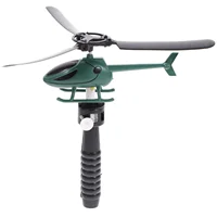Pull String Helicopter Toy Creative Funny Copter Toy Educational Gift Toy for Children Kids (Random Color) 1