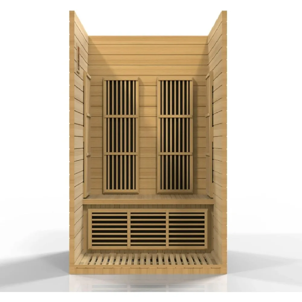 Sauna, Carbon Far Infrared Sauna for 2 Persons, Hemlock Wood (Curbside Delivery), Easy To Assembly, Indoor Saunas Room 2