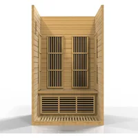Sauna, Carbon Far Infrared Sauna for 2 Persons, Hemlock Wood (Curbside Delivery), Easy To Assembly, Indoor Saunas Room 2