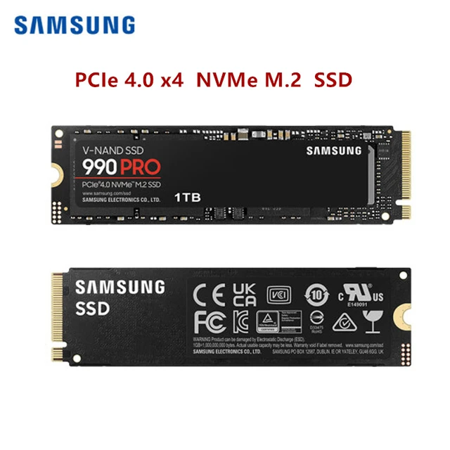 SAMSUNG-Disque dur interne SSD 990 PRO, avec dissipateur thermique, 1 To, 2  To, PCIe, Isabel 4.0x4, NVMe 2.0, M.2 2280, pour ordinateur de bureau et  portable - AliExpress