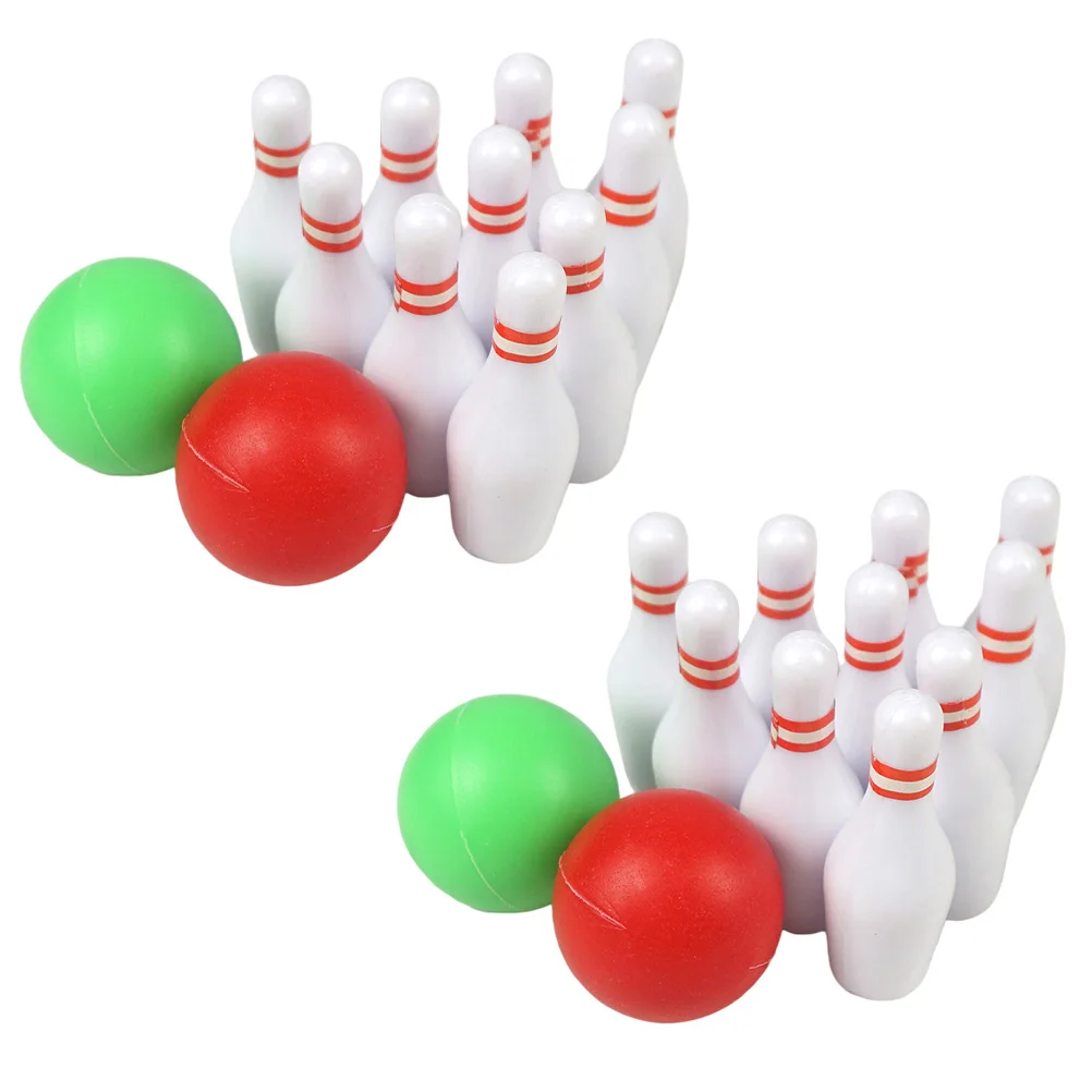 

Bowling Ball Model Small House Decor Mini Accessory Adornment Miniature Decoration Balls Adorable Plastic Playes