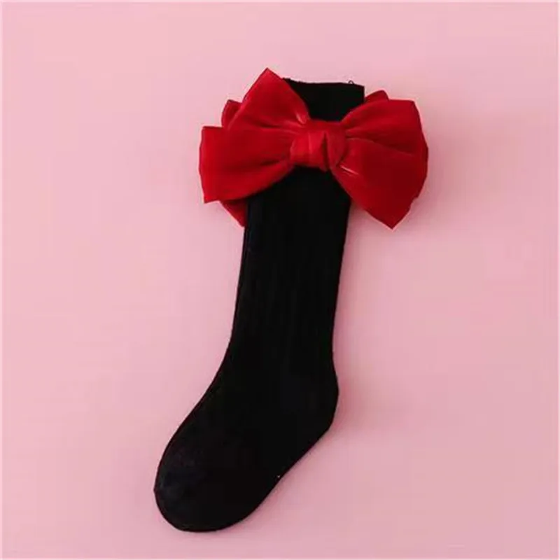 2 Pairs/Lot Little Girls Tights Pantyhose Children Winter Feet Wear Socks
